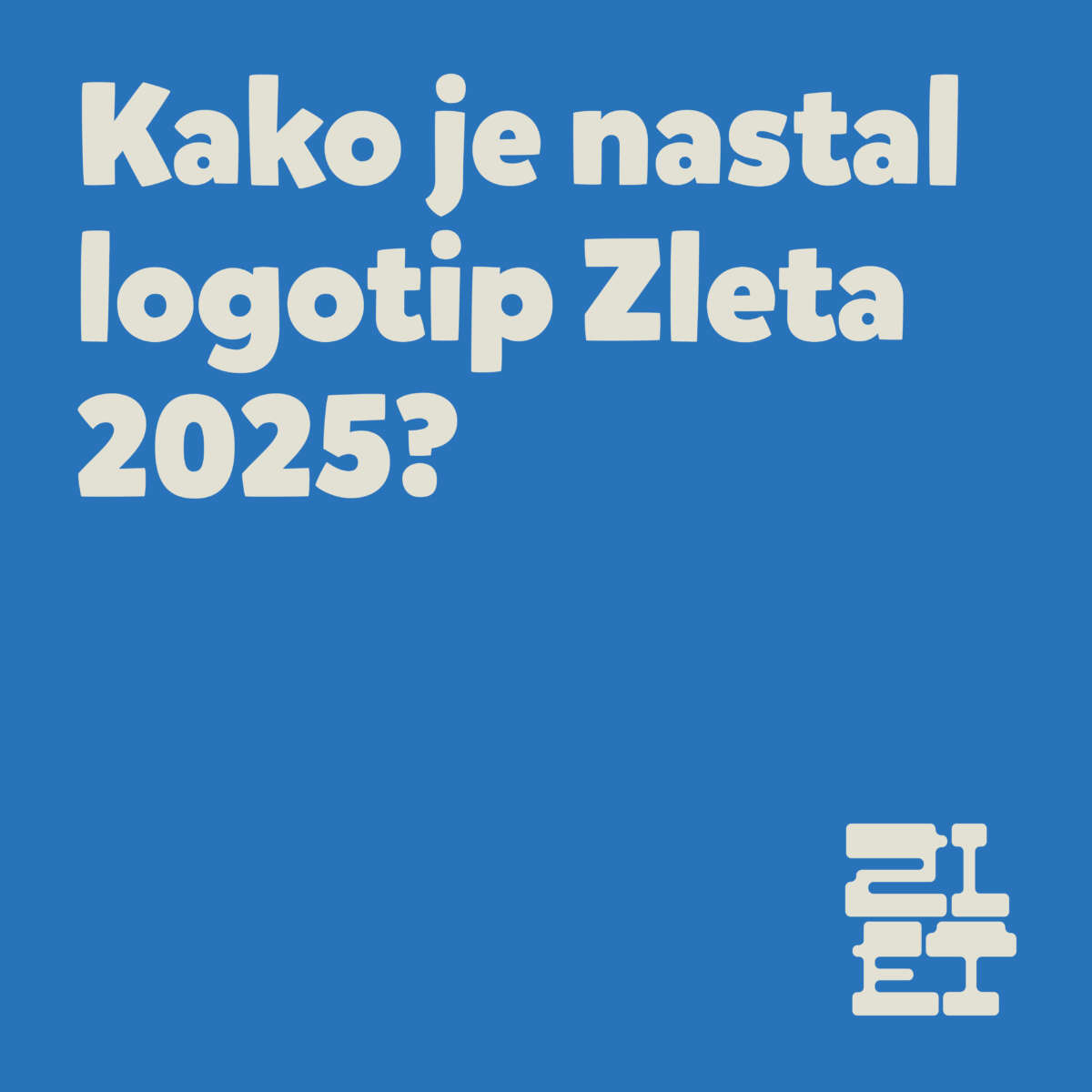 Kako je nastal logotip Zleta 2025